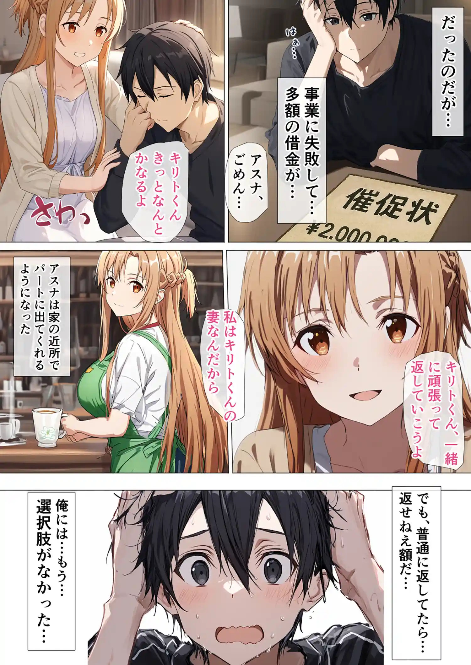 寝取られ堕ちるヒロイン SA〇 アスナ5 -借金で嫁を貸出す話-3 画像11