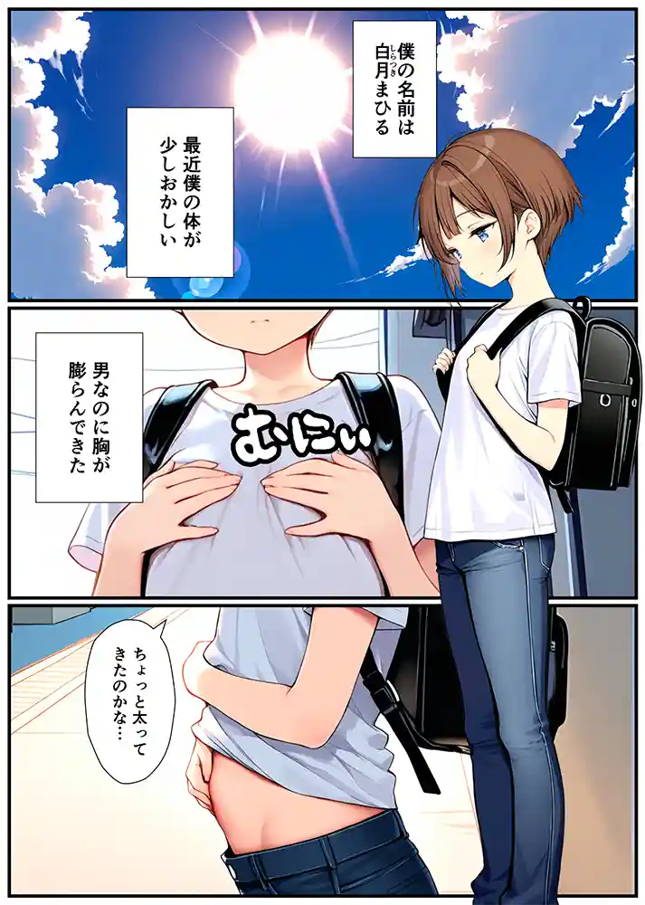 子宮誕生〜女の子になった体でセックスに溺れる学校生活〜 本編フル漫画画像1
