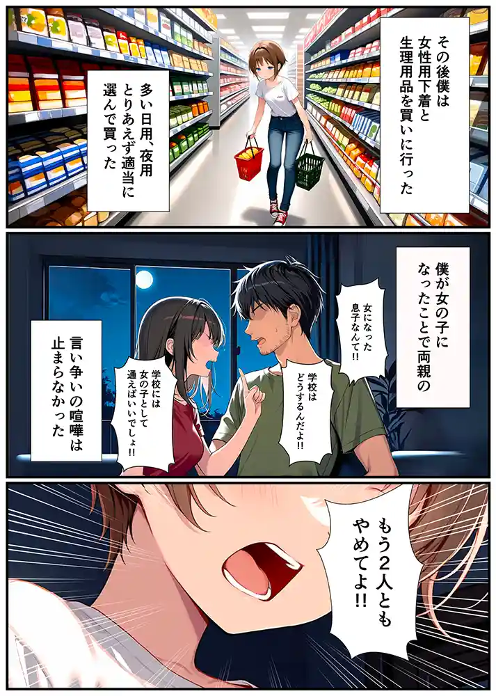 子宮誕生〜女の子になった体でセックスに溺れる学校生活〜 本編フル漫画画像6