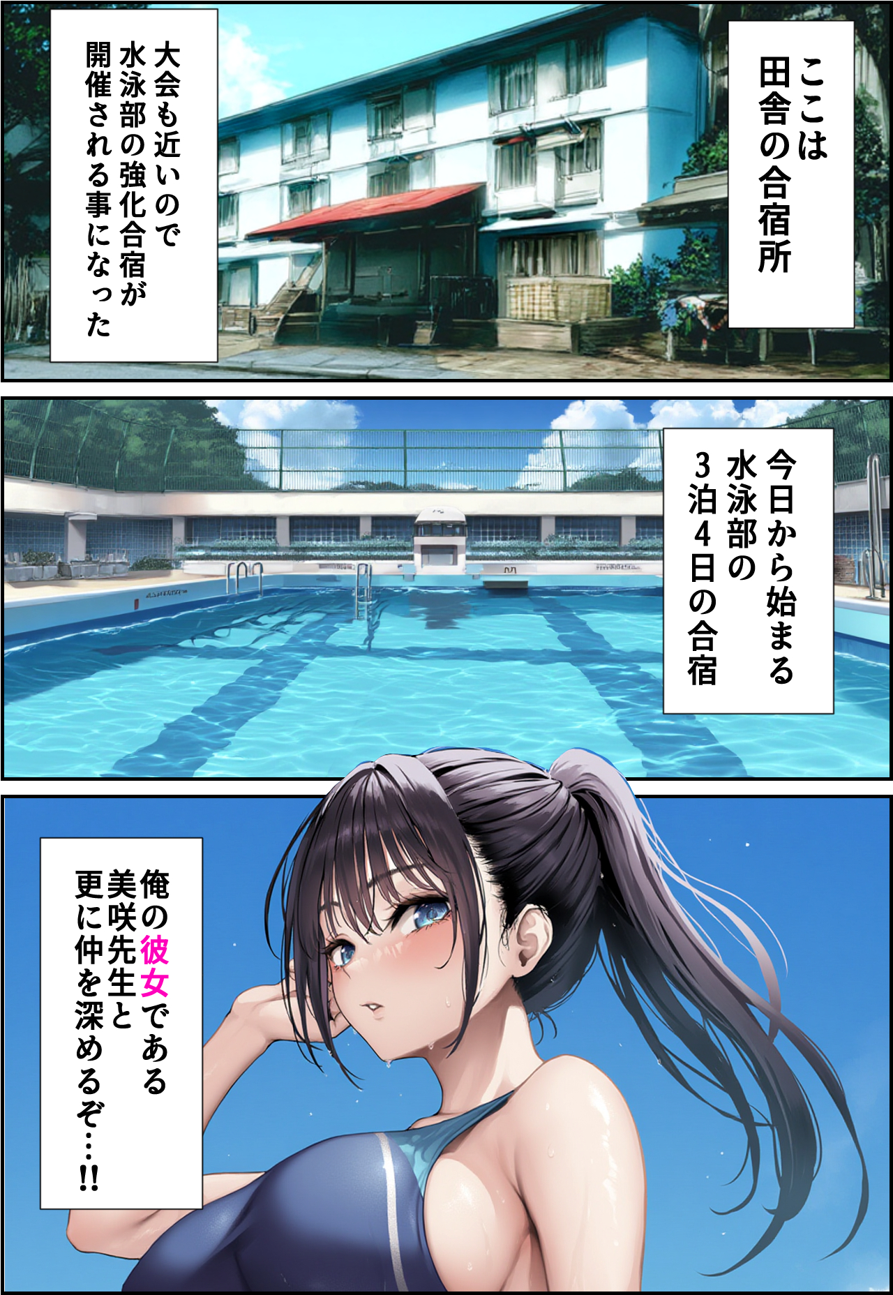 発情したドスケベ水泳部顧問(27)と3泊4日の合宿で禁断の濃厚イチャラブ生ハメH 画像23