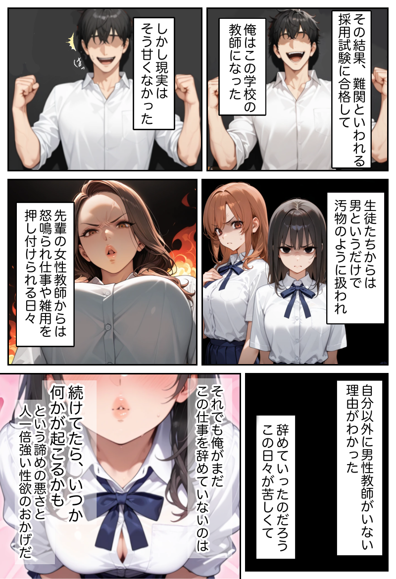 俺しか勃起できない世界 〜Kカップ爆乳陰キャ教え子生オナホ化計画〜 画像3