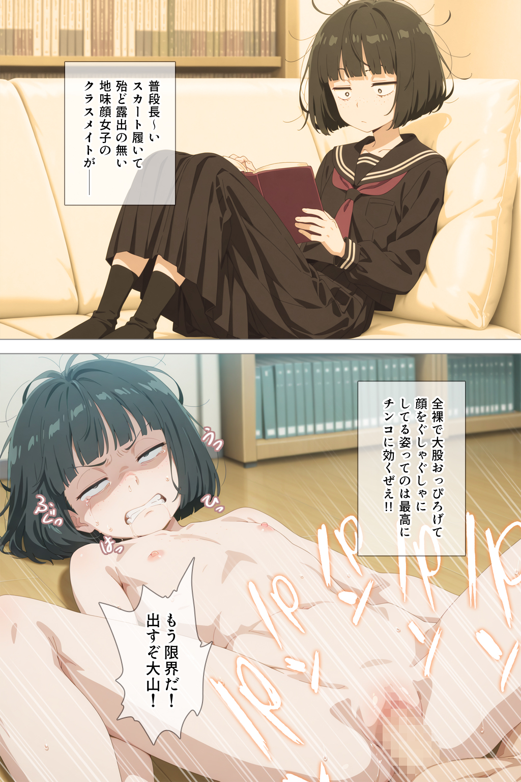 とにかくヤリたくて妥協の末付き合った地味顔で貧相な体の女子をうっかり孕ませてしまった俺の末路 淫紋おじさんがワンピースヒロインを堕とし孕ませる話 無料画像22