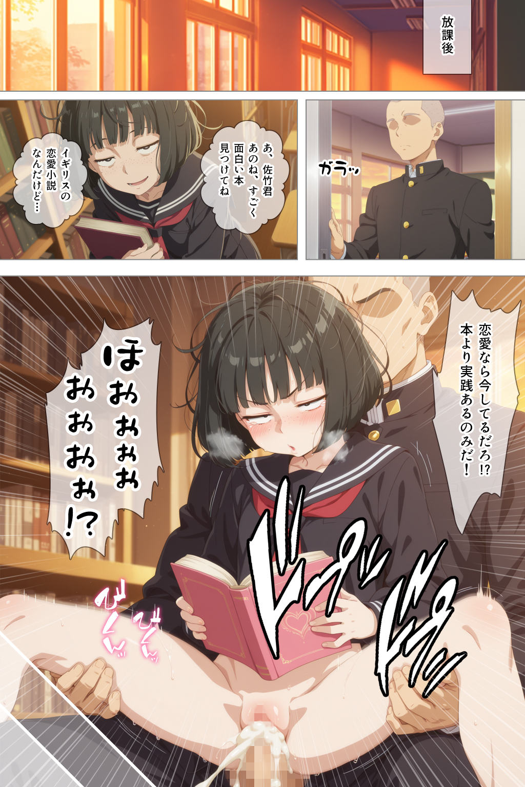 とにかくヤリたくて妥協の末付き合った地味顔で貧相な体の女子をうっかり孕ませてしまった俺の末路 淫紋おじさんがワンピースヒロインを堕とし孕ませる話 無料画像33