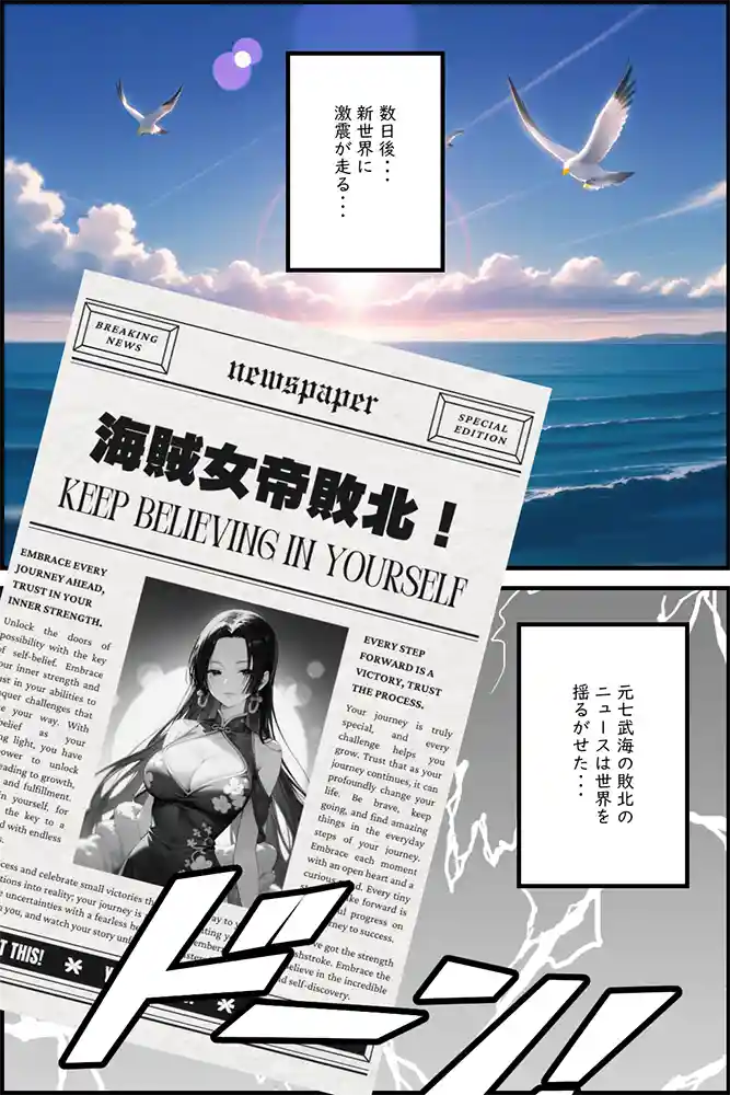 ルフィと再会しSEXの素晴らしさを体感するボア・ハンコック？…「 巨乳海賊狩り 4 〜海賊女帝電脳調教人格破壊〜」の画像 同人フル漫画画像5