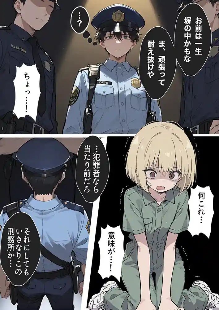 男性刑務所肉便器女 男として誤認逮捕されたOLの末路 同人フル漫画画像20