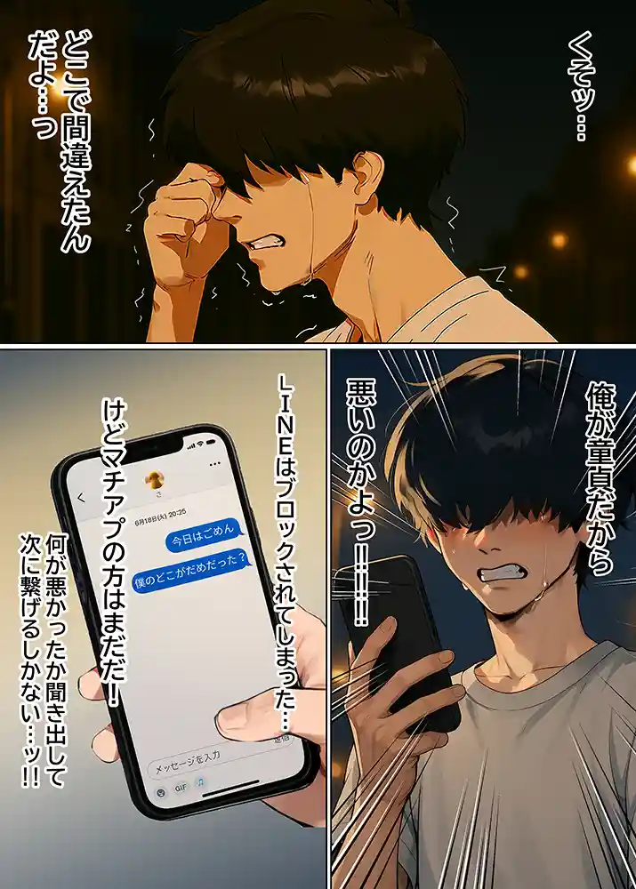 童貞エンジニアの体験談…「【実話】童貞マチアプ体験記！冴えないエンジニア（23）が愛を証明するまでwww」の画像 同人フル漫画画像17
