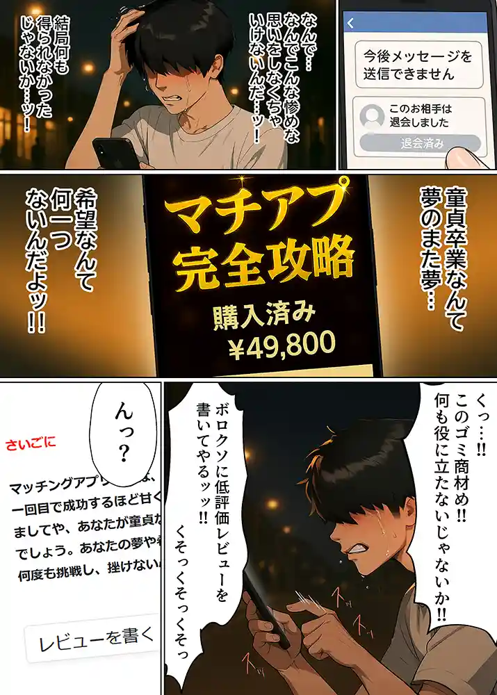 童貞エンジニアの体験談…「【実話】童貞マチアプ体験記！冴えないエンジニア（23）が愛を証明するまでwww」の画像 同人フル漫画画像22