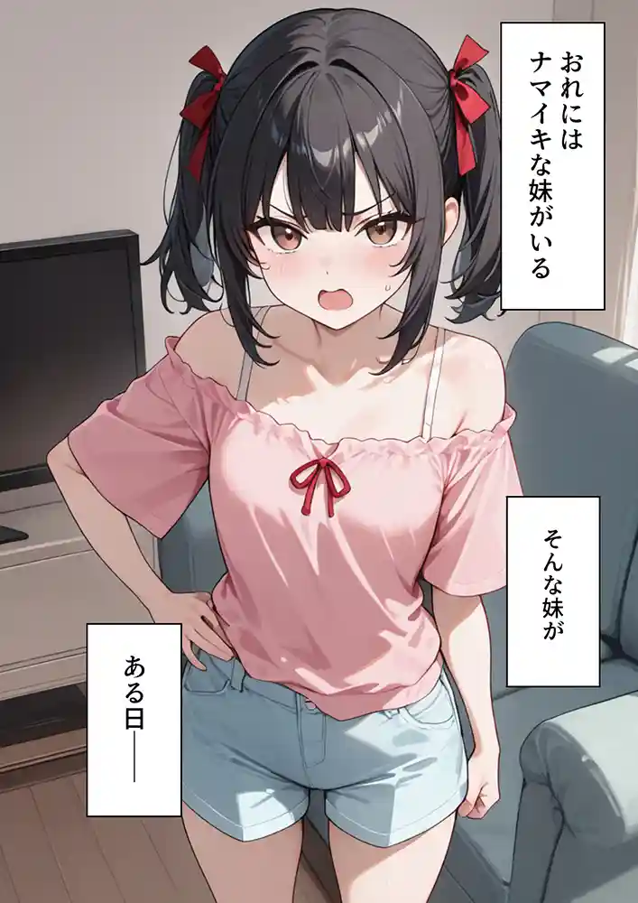 妹の本心は…「ナマイキ妹が催◯アプリで兄LOVEバレした話」の画像 同人フル漫画画像1