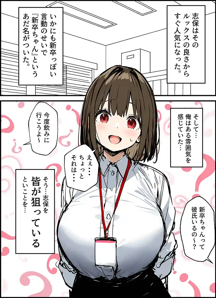 佐藤君と新卒ちゃんの出会い、交際、そして初…「皆が狙ってる新卒ちゃんを寝取らせてみた 総集編【1〜4話】＋総集編限定話【1〜3話】」の画像 同人フル漫画画像2