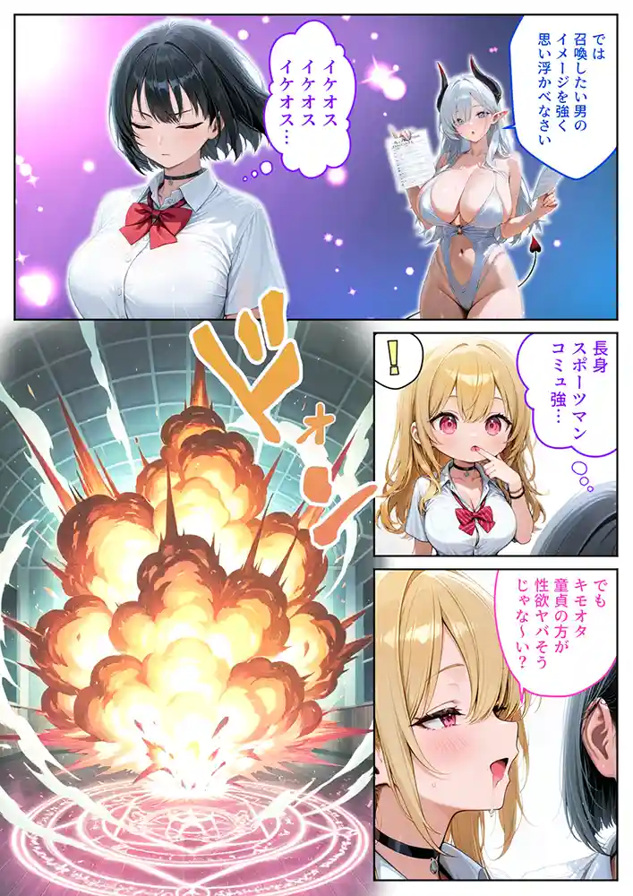 “【エロ漫画】サキュバスJ◯