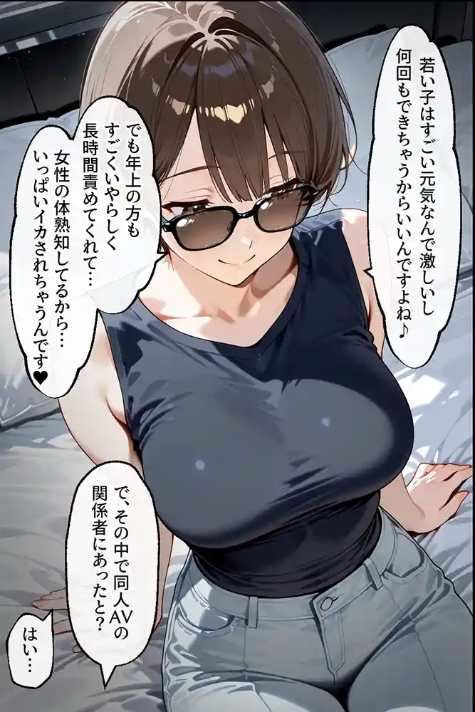 “【エロ漫画】知らぬ間に同人AVに出演していた妻に、上書きセックスしてわからせた話