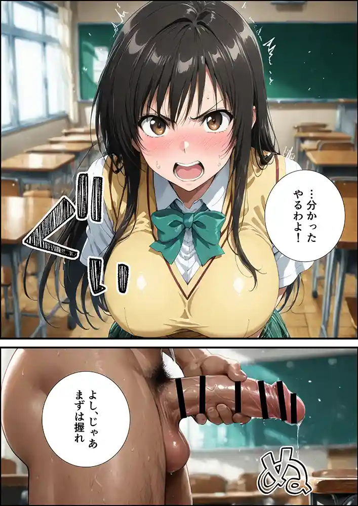 “【エロ漫画】古手川唯の寝取られ練習【 握りとうふ】無料エロ漫画同人誌
