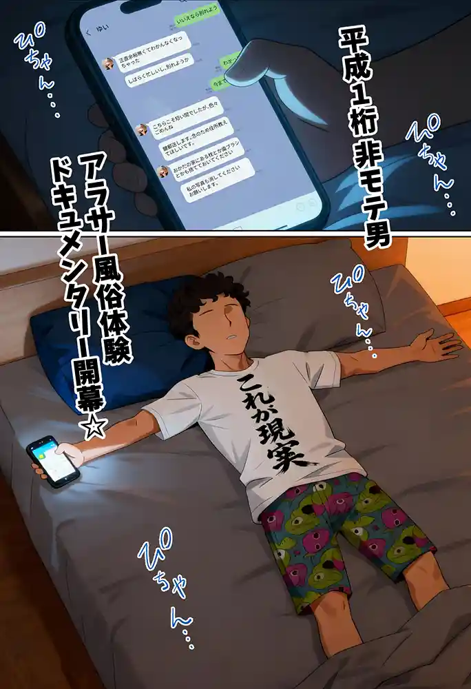 “【エロ漫画】【実話】アラサー独身サラリーマン「オカダ」西●口