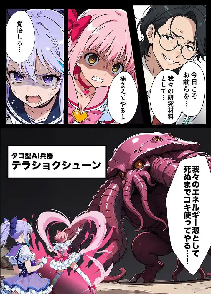 “【エロ漫画】AIが支配する世界で人類を裏切った俺は正義の魔法少女をドスケベ調教する【妄想体験コミック@MTコミック】無料エロ漫画同人誌