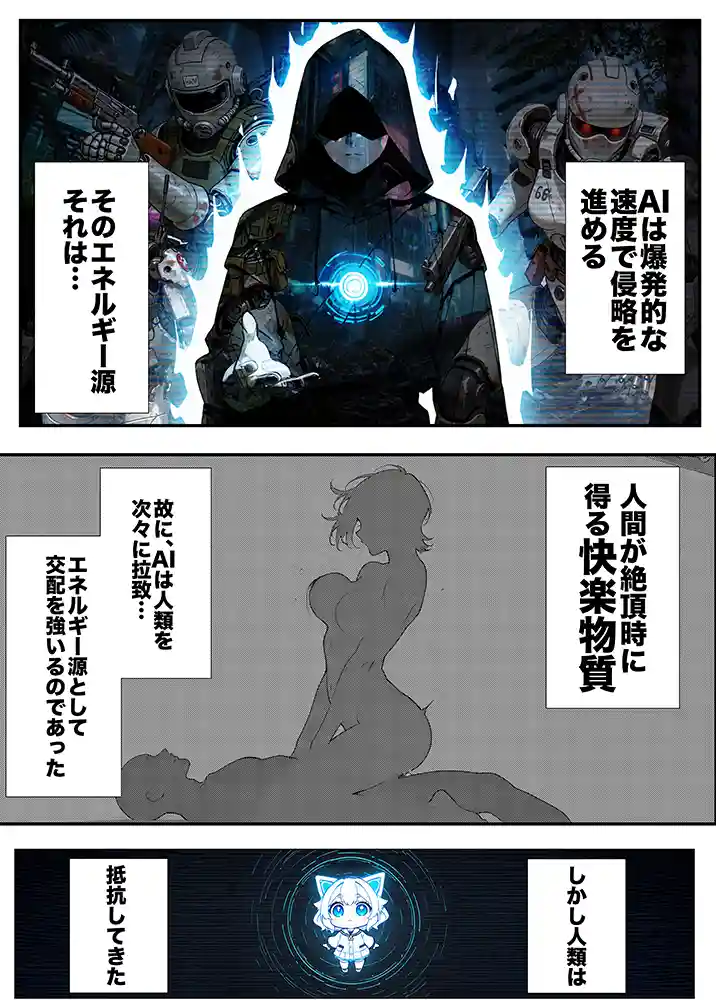 “【エロ漫画】AIが支配する世界で人類を裏切った俺は正義の魔法少女をドスケベ調教する【妄想体験コミック@MTコミック】無料エロ漫画同人誌