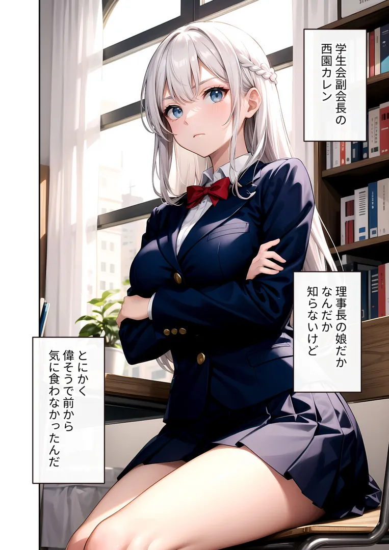 【エロ漫画】陰キャの僕、透視の力を手に入れる。第十一話 〜お嬢様副会長の乱れた息遣い〜 モザイク版【ラビットフット】無料エロ漫画商業誌 エロ画像7